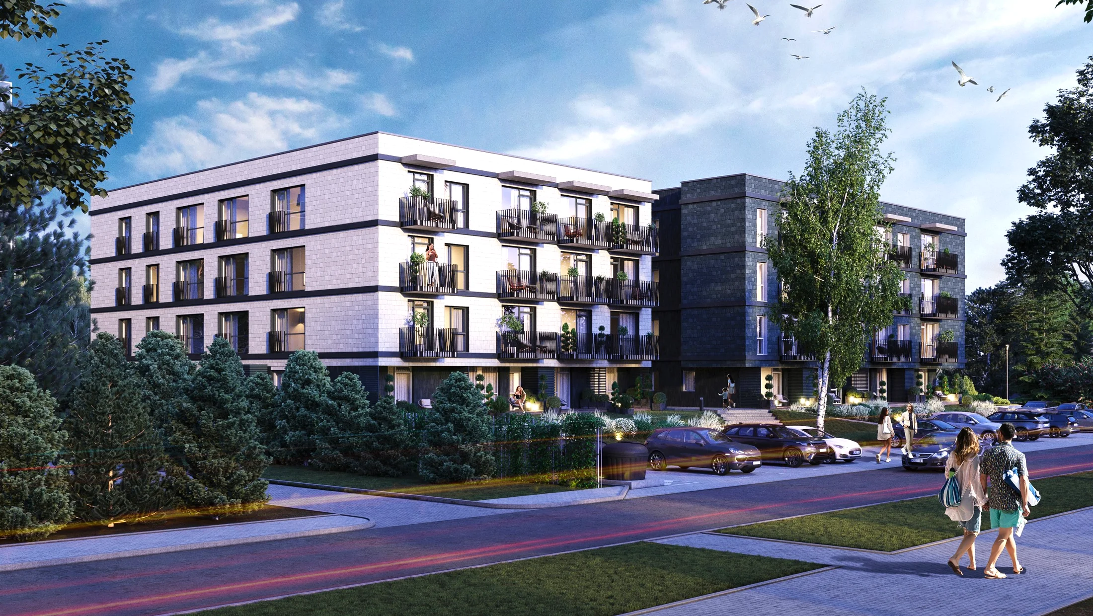 Projektas Santjago Palangoje — daugiabučių kompleksas